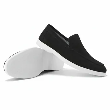 Suede Loafers Black