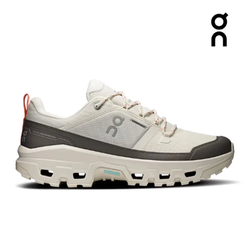 On Cloudrock Low — Undyed / Pebble
